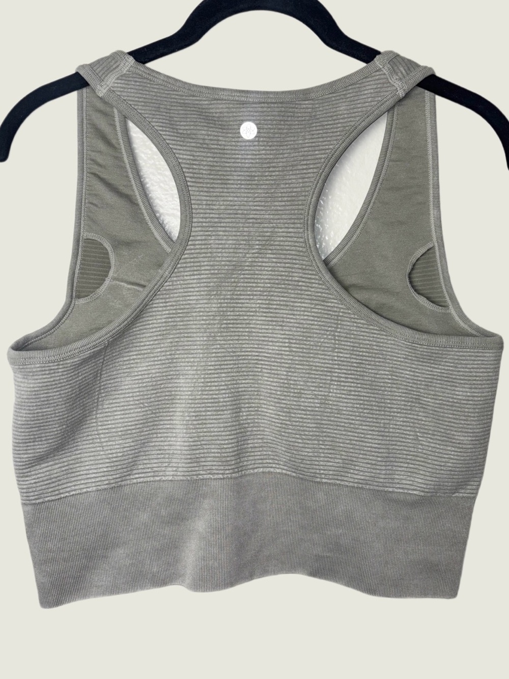 Harmony Balance seamless ribbed racerback sports bra woman's size large green - Picture 3 of 16